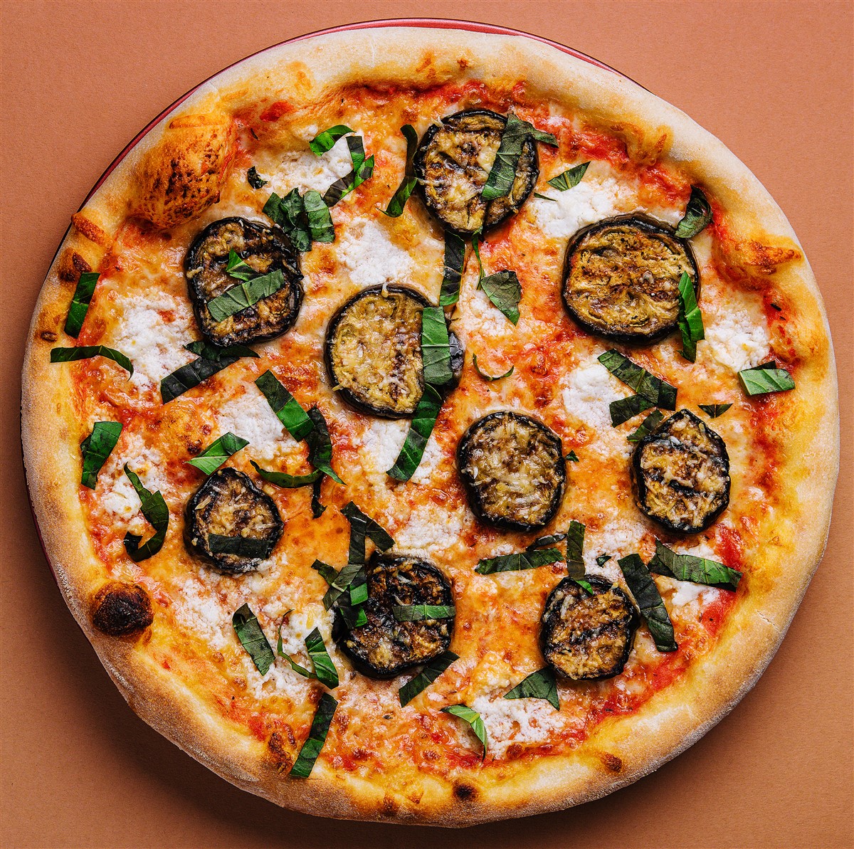 pizza aubergine