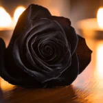 Rose noire tristesse