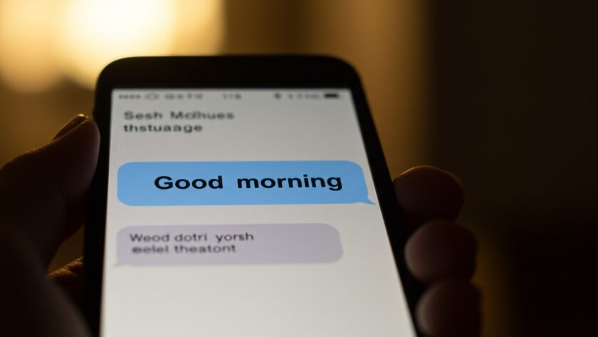 SMS bonjour