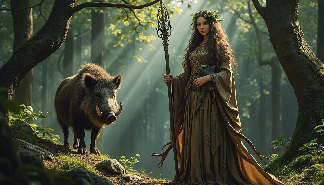 découvrez arduinna, la déesse de la chasse, à travers l'art ancien. explorez son iconographie fascinante et les légendes qui l'entourent, révélant la richesse de la culture et des croyances anciennes.