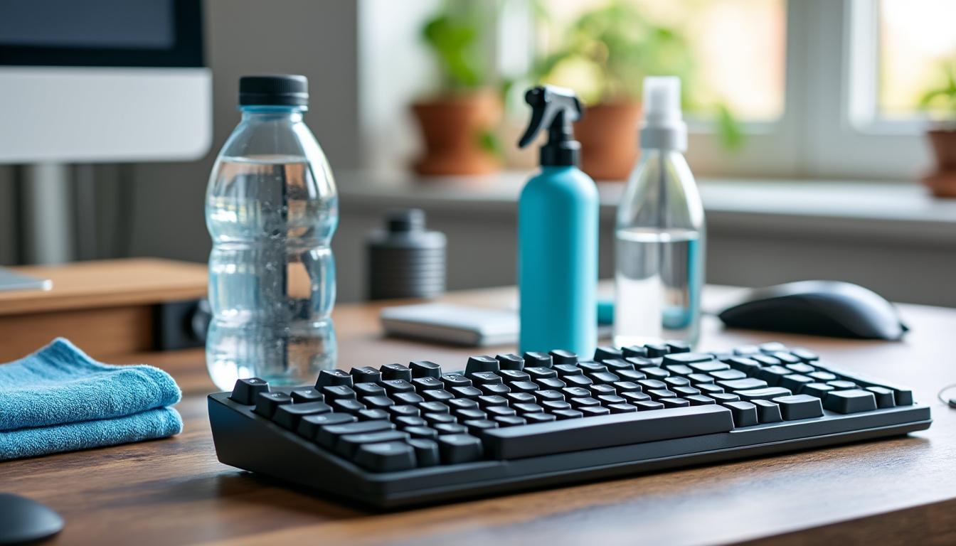 découvrez des astuces pratiques et sécurisées pour désinfecter votre clavier sans l'endommager. protégez votre espace de travail tout en préservant l'intégrité de votre équipement grâce à nos conseils experts.
