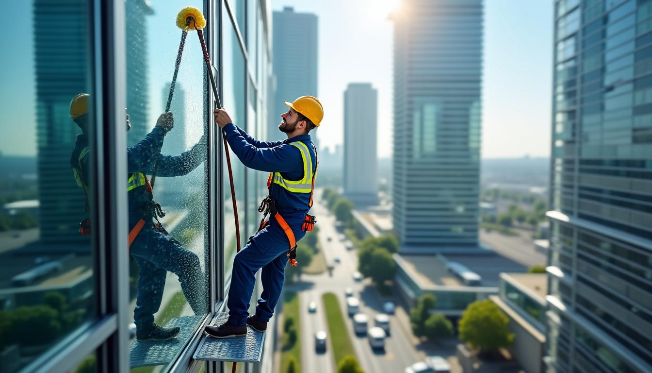 découvrez nos conseils essentiels pour laver des baies vitrées en hauteur en toute sécurité. apprenez les meilleures techniques, les équipements nécessaires et les précautions à prendre pour un entretien efficace et sans risque de vos fenêtres. assurez-vous de travailler en toute sécurité tout en obtenant un résultat éclatant!
