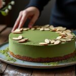 découvrez la recette d'un gâteau au thé matcha et aux amandes, à la présentation chic qui ravira vos amis. son goût unique et sa couleur vibrante en feront le centre d'attention de vos occasions spéciales. étonnez vos convives avec ce délice raffiné !