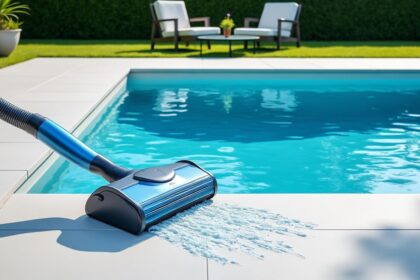 découvrez comment entretenir votre piscine facilement avec un aspirateur de piscine équipé d'un filtre intégré pour une eau propre et claire en un rien de temps.