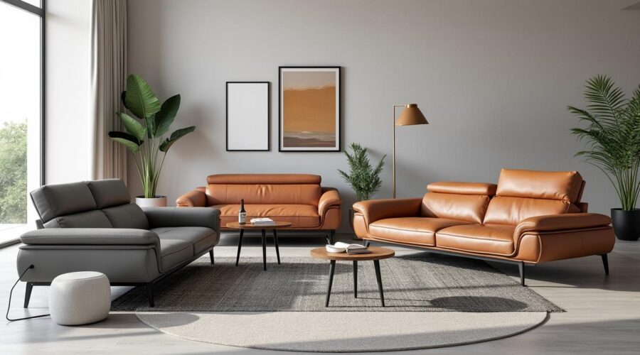 découvrez notre sélection de canapés convertibles cuir 2 places aux styles variés, parfaits pour s'adapter à toutes les décorations et optimiser votre espace avec élégance.