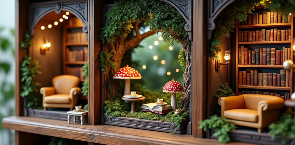 découvrez les tendances actuelles incontournables en matière de maquettes book nook pour donner vie à vos créations miniatures avec style et originalité.