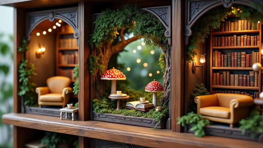 découvrez les tendances actuelles incontournables en matière de maquettes book nook pour donner vie à vos créations miniatures avec style et originalité.