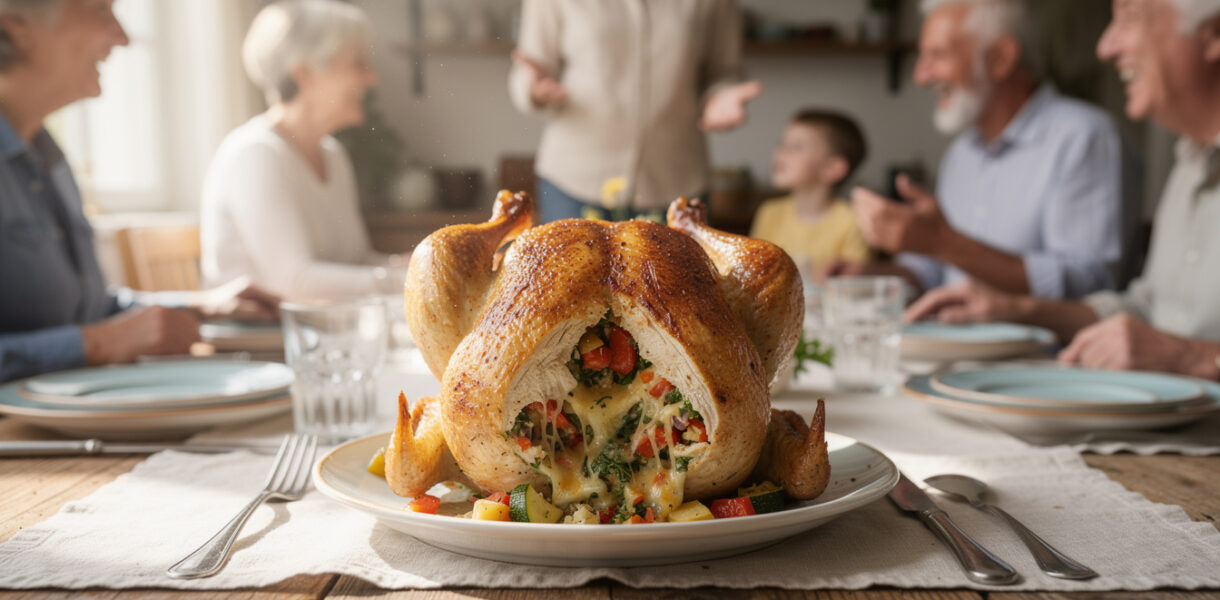 découvrez pourquoi le poulet farci à l'italienne est le plat parfait pour réunir toute la famille autour d'un repas savoureux, convivial et facile à préparer.