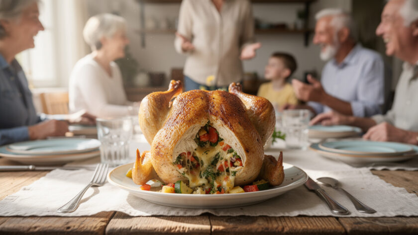découvrez pourquoi le poulet farci à l'italienne est le plat parfait pour réunir toute la famille autour d'un repas savoureux, convivial et facile à préparer.