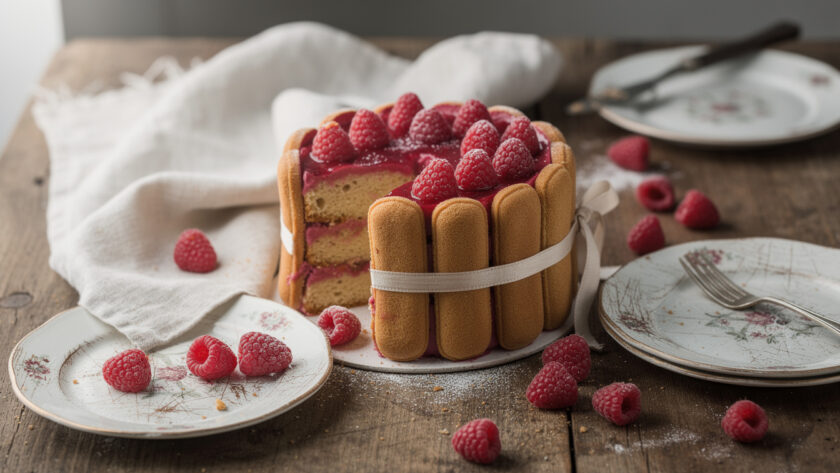 découvrez la recette facile et gourmande de la charlotte aux framboises de cyril lignac pour sublimer vos goûters et surprendre vos invités.