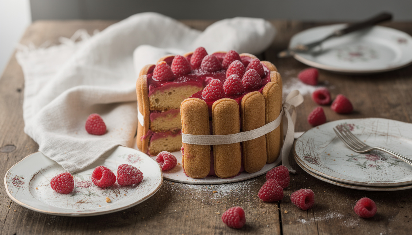 découvrez la recette facile et gourmande de la charlotte aux framboises de cyril lignac pour sublimer vos goûters et surprendre vos invités.