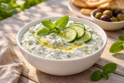 découvrez la recette authentique du tzatziki maison sur tonbonbon.fr et savourez un délicieux goût d'été frais et léger.