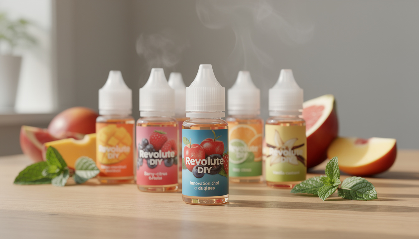 découvrez les e-liquides revolute, fabricant d'arômes pour diy, innovant avec des combinaisons insolites pour une expérience de vapotage unique et personnalisée.