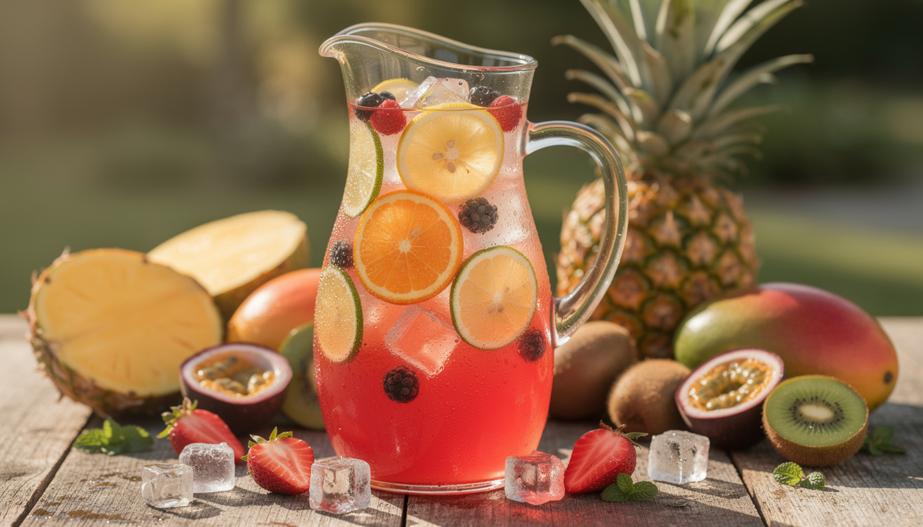 découvrez notre recette de punch maison en carafe, riche en fruits frais, idéale pour réveiller vos papilles et apporter fraîcheur à vos moments conviviaux.