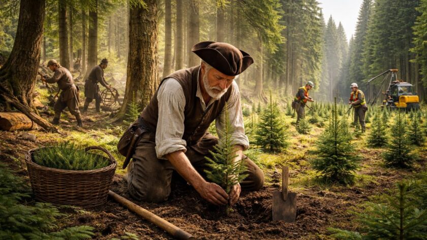 découvrez l'origine et l'évolution du terme 'sapiner' à travers l'histoire riche de la sylviculture, et comprenez son importance dans la gestion des forêts.