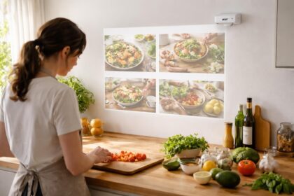 découvrez le mini vidéoprojecteur acer, l'outil idéal pour suivre vos recettes au mur et cuisiner mains libres en toute simplicité.