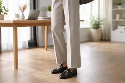 découvrez quelles chaussures choisir pour accompagner un pantalon large au bureau, alliant confort et élégance pour un look professionnel réussi.