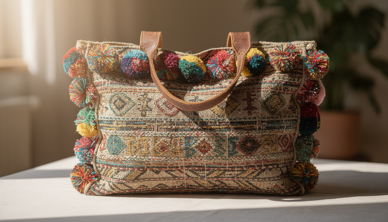 découvrez nos astuces pratiques pour entretenir votre sac cabas bohème avec pompons et le garder comme neuf plus longtemps.