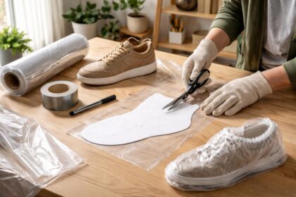apprenez à fabriquer facilement des sur-chaussures de protection à la maison avec notre guide étape par étape, pour protéger vos chaussures en toute occasion.