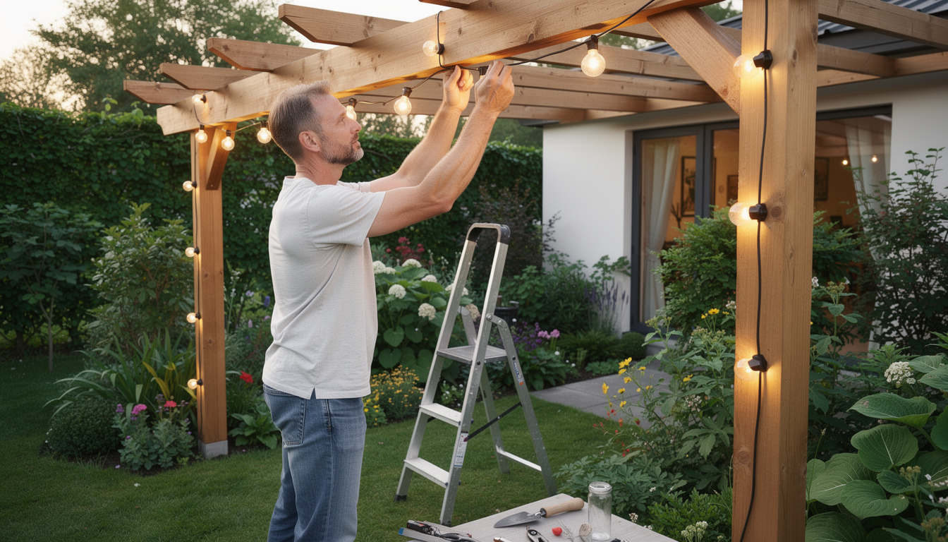 découvrez notre guide pratique pour installer facilement une guirlande lumineuse dans votre jardin et créer une ambiance chaleureuse et festive.
