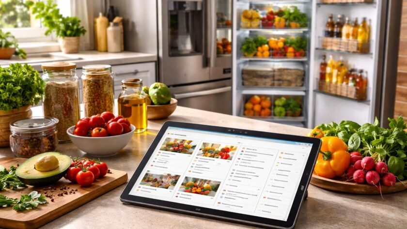 découvrez comment la tablette samsung galaxy simplifie l'organisation des repas, transformant votre liste de courses en un planning efficace pour votre frigo.