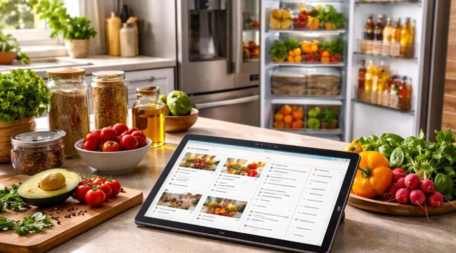 découvrez comment la tablette samsung galaxy simplifie l'organisation des repas, transformant votre liste de courses en un planning efficace pour votre frigo.