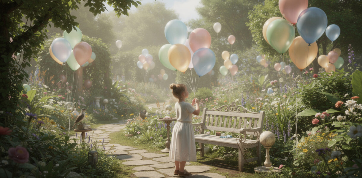 découvrez comment créer une ambiance féerique dans votre jardin enchanté grâce à des ballons gonflés à l’hélium, pour une décoration magique et inoubliable.
