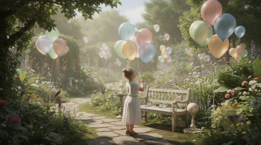 découvrez comment créer une ambiance féerique dans votre jardin enchanté grâce à des ballons gonflés à l’hélium, pour une décoration magique et inoubliable.