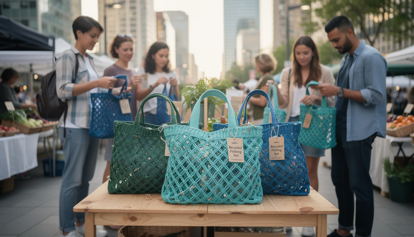 découvrez les cabas en filet de pêche recyclé, une solution écologique et tendance pour lutter contre la pollution plastique tout en adoptant un style responsable.