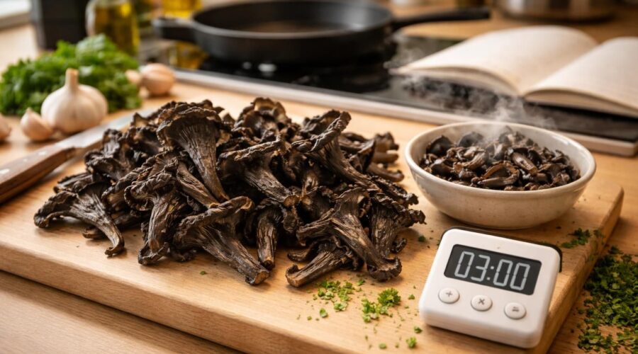 découvrez comment optimiser le temps de cuisson des trompettes de mort pour sublimer vos recettes avec saveur et texture parfaites.