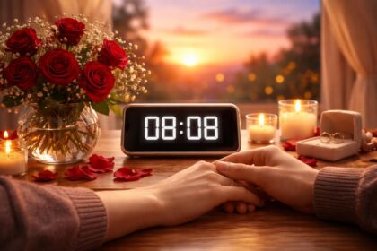 découvrez la signification de l'heure miroir 08h08 en amour et apprenez comment l'utiliser pour renforcer votre relation, attirer l'amour et améliorer votre vie sentimentale.