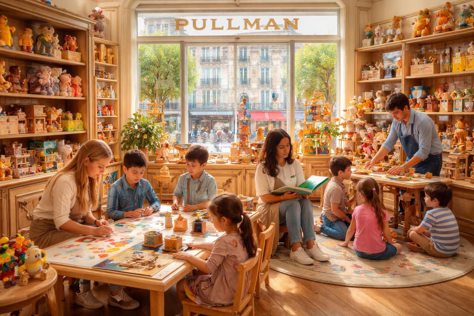 découvrez l'éveil et les ateliers culturels au pullman, votre magasin de jouets à paris, pour des moments ludiques et éducatifs en famille.
