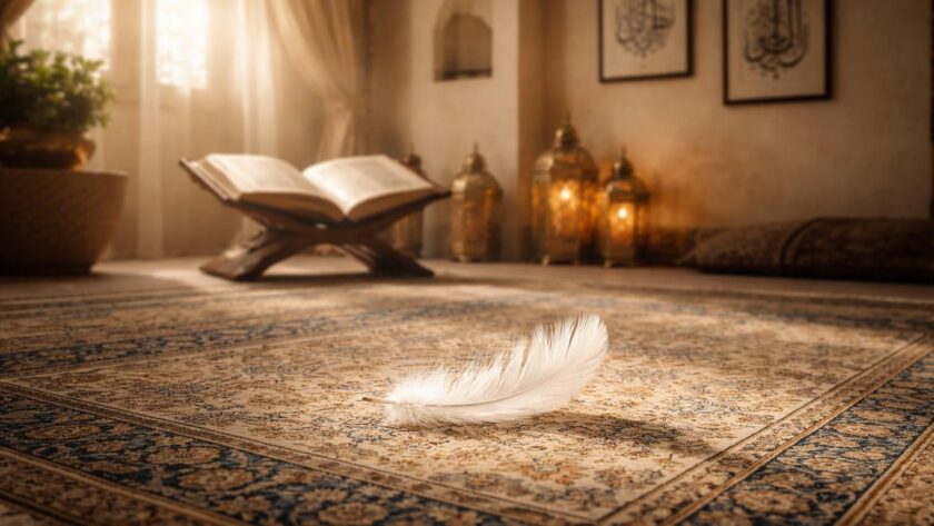 découvrez la signification symbolique et spirituelle de trouver une plume à l'intérieur de sa maison dans l'islam, et comment cette découverte peut être interprétée selon les traditions islamiques.