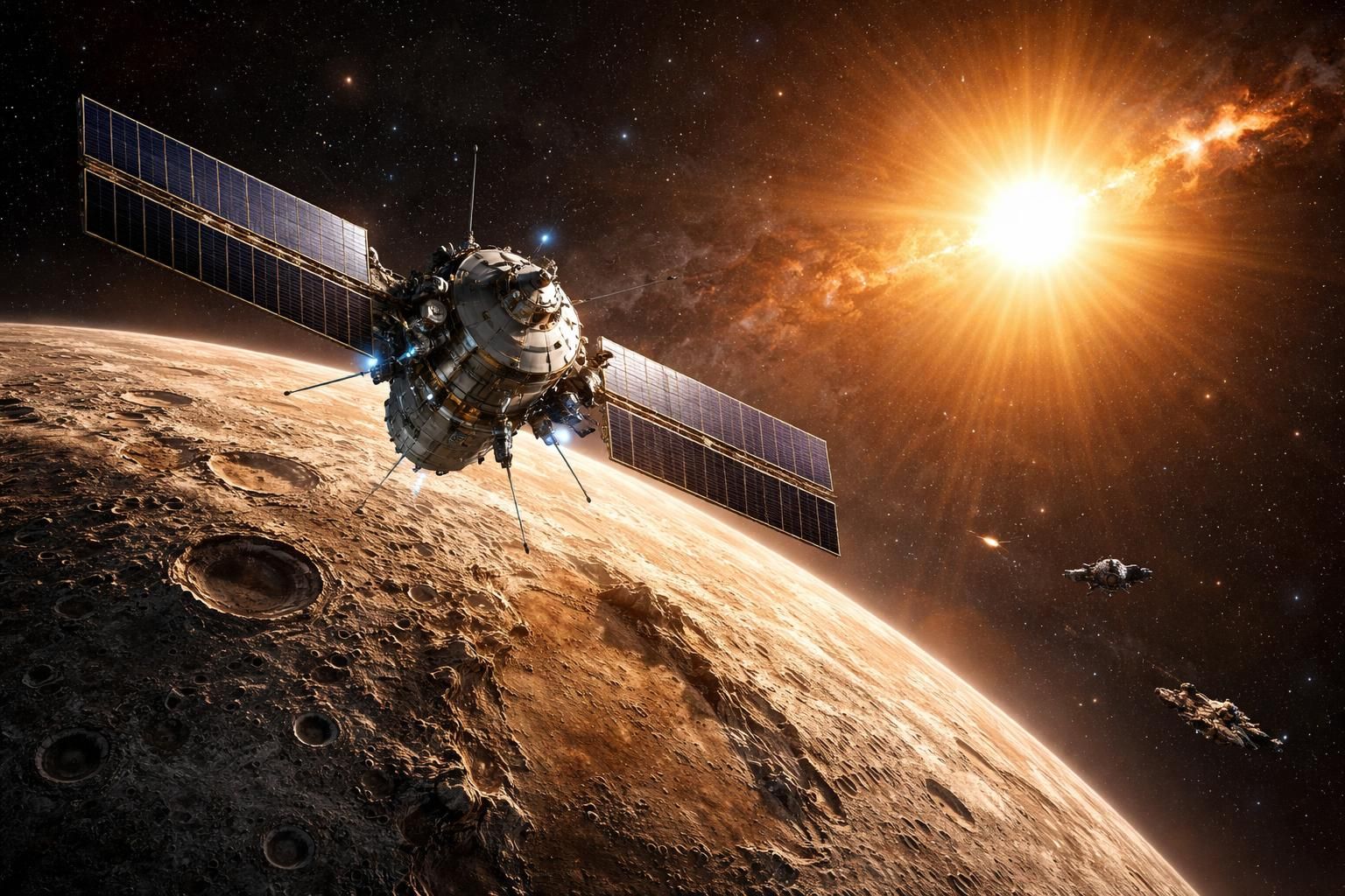 découvrez les futures missions d'exploration de mercure, la planète la plus proche du soleil, et les avancées scientifiques à venir.
