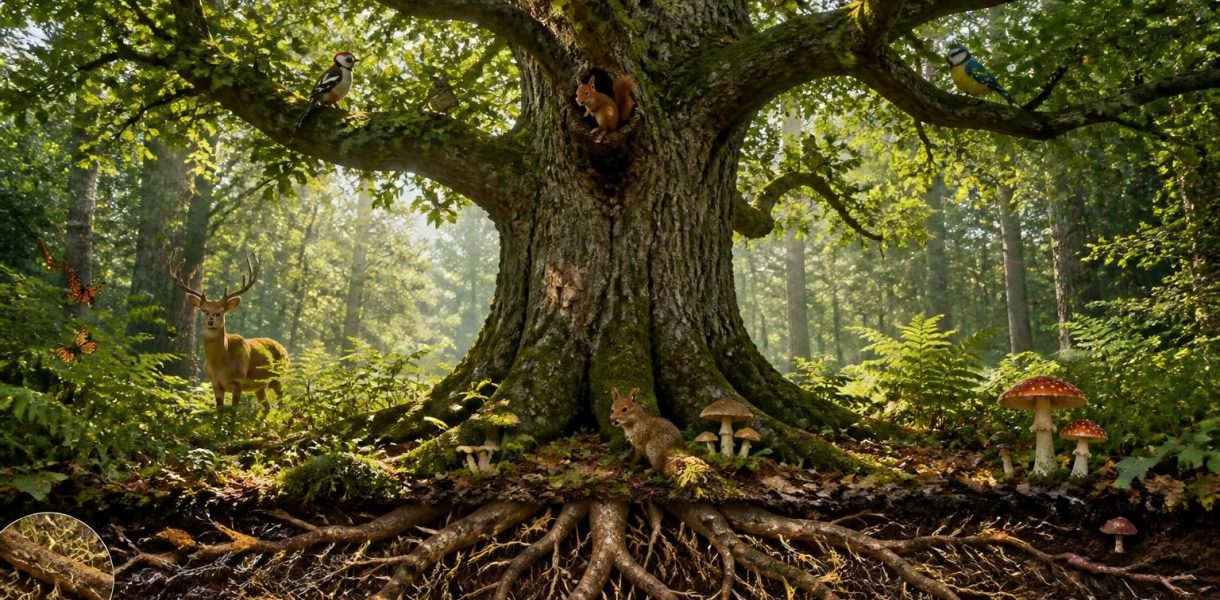 découvrez la signification symbolique du chêne et son rôle essentiel dans l'équilibre de l'écosystème, ainsi que son importance pour la biodiversité et l'environnement.