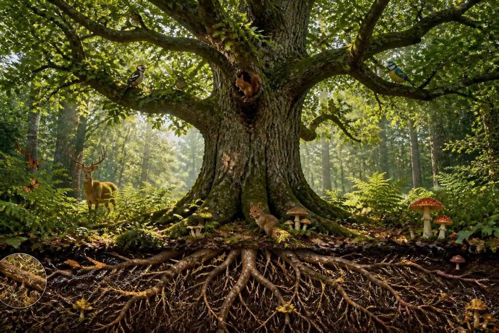 découvrez la signification symbolique du chêne et son rôle essentiel dans l'équilibre de l'écosystème, ainsi que son importance pour la biodiversité et l'environnement.